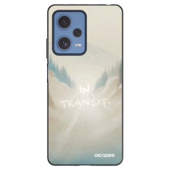 Picasee silikónový čierny obal pre Xiaomi Redmi Note 12 Pro 5G - IN TRANSIT