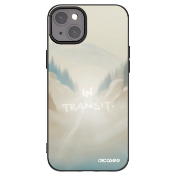 Picasee silikónový čierny obal pre Apple iPhone 15 Plus - IN TRANSIT
