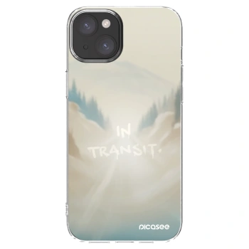 Picasee silikónový prehľadný obal pre Apple iPhone 15 Plus - IN TRANSIT