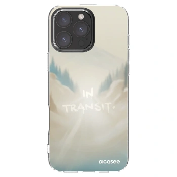 Picasee silikónový prehľadný obal pre Apple iPhone 16 Pro Max - IN TRANSIT