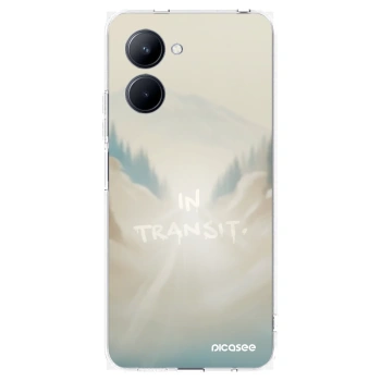 Picasee silikónový prehľadný obal pre Realme C33 (2023) - IN TRANSIT