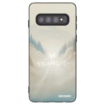 Picasee silikónový čierny obal pre Samsung Galaxy S10 G973 - IN TRANSIT