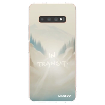 Picasee silikónový prehľadný obal pre Samsung Galaxy S10 Plus G975 - IN TRANSIT