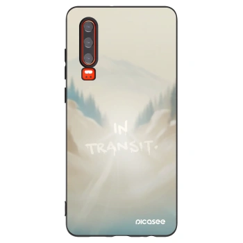 Picasee silikónový čierny obal pre Huawei P30 - IN TRANSIT