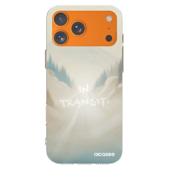 Picasee silikónový prehľadný obal pre Apple iPhone 17 Pro Max - IN TRANSIT