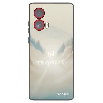 Picasee silikónový čierny obal pre Motorola Edge 50 Fusion - IN TRANSIT
