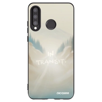 Picasee silikónový čierny obal pre Huawei P30 Lite - IN TRANSIT