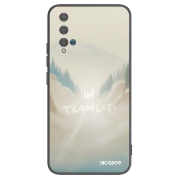 Picasee silikónový čierny obal pre Huawei Nova 5T - IN TRANSIT