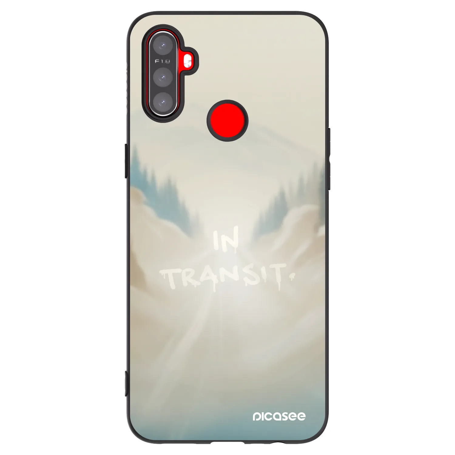 Picasee silikónový čierny obal pre Realme C3 - IN TRANSIT