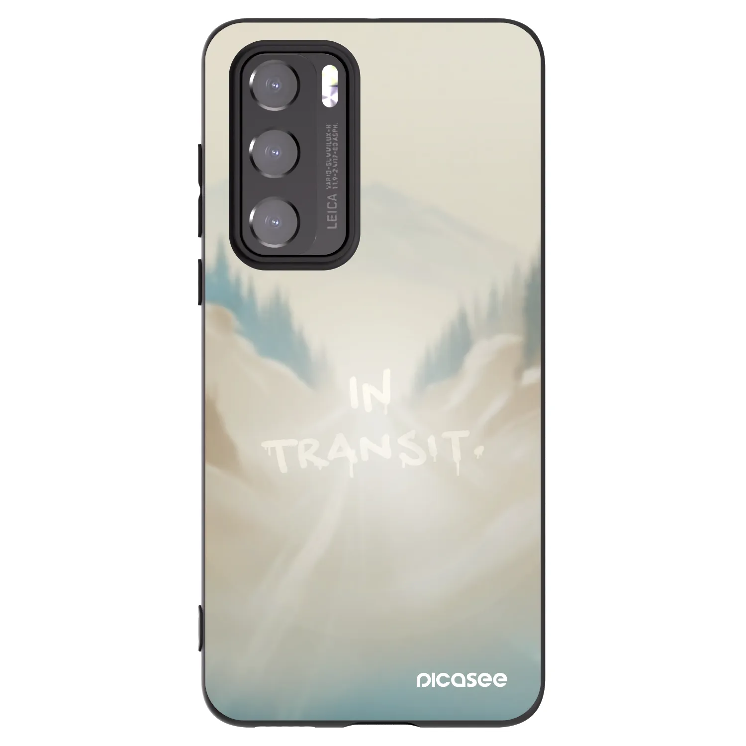 Picasee silikónový čierny obal pre Huawei P40 - IN TRANSIT