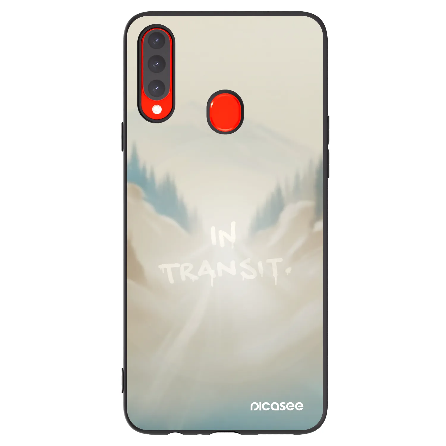 Picasee silikónový čierny obal pre Samsung Galaxy A20s - IN TRANSIT