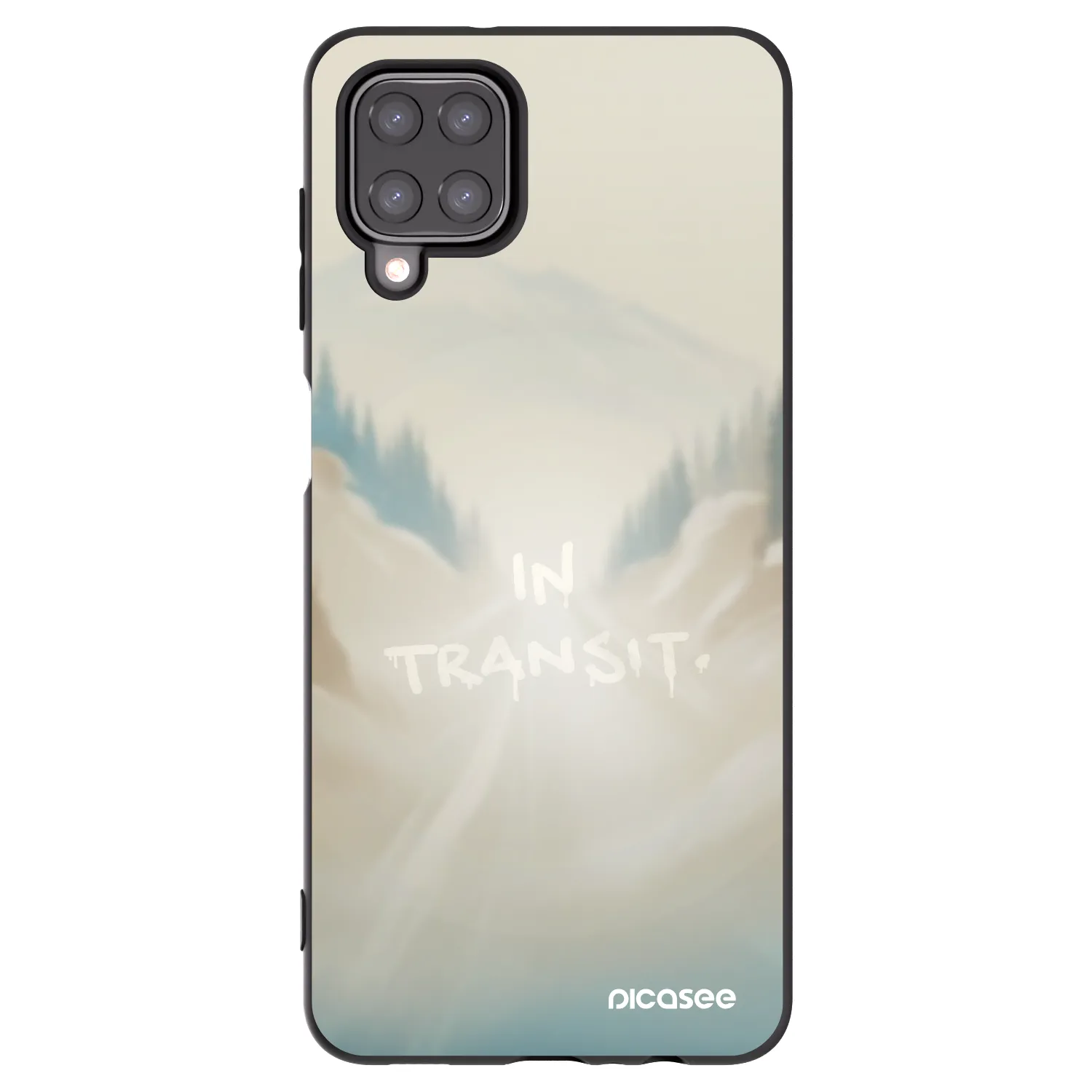 Picasee silikónový čierny obal pre Samsung Galaxy A12 A125F - IN TRANSIT