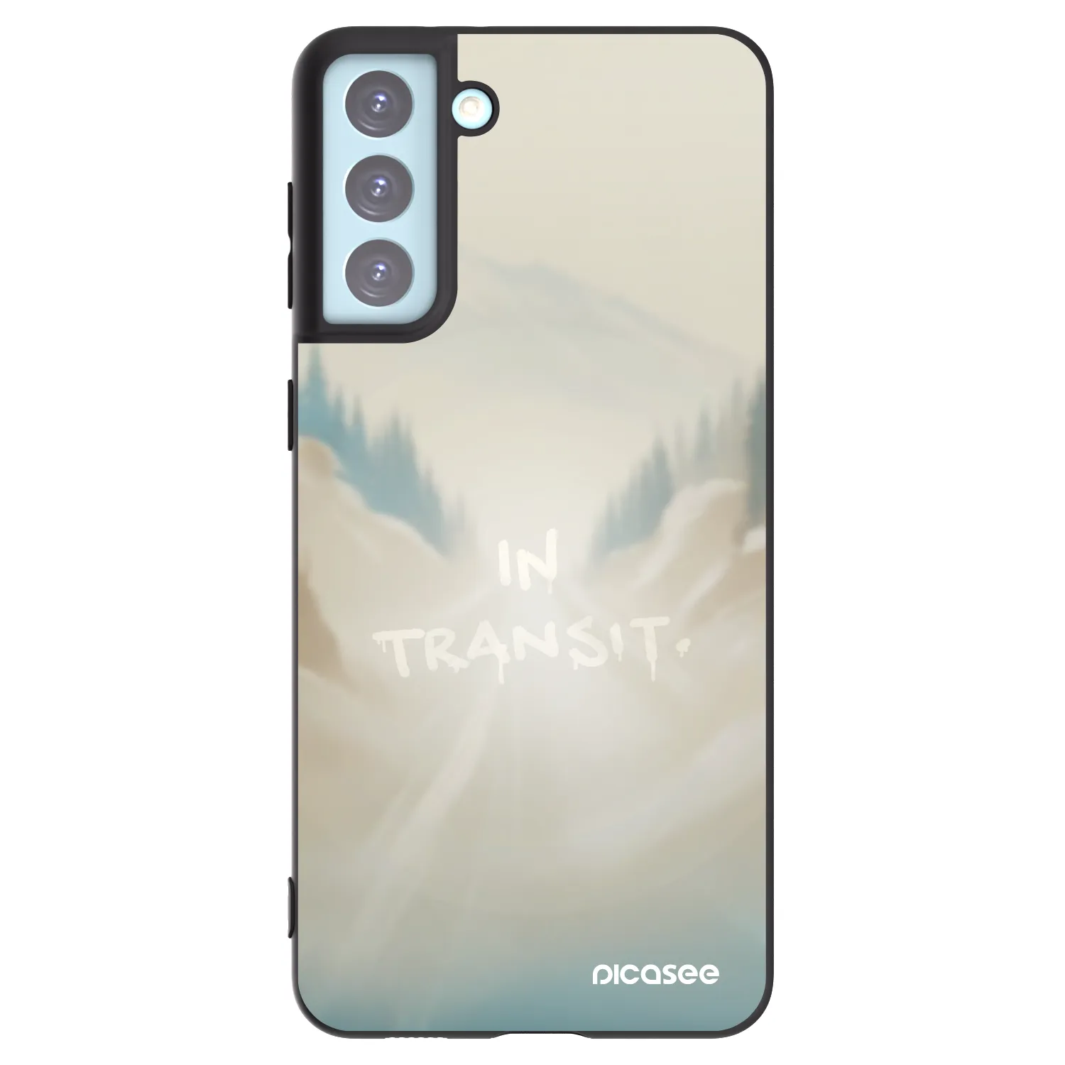 Picasee silikónový čierny obal pre Samsung Galaxy S21+ 5G G996F - IN TRANSIT