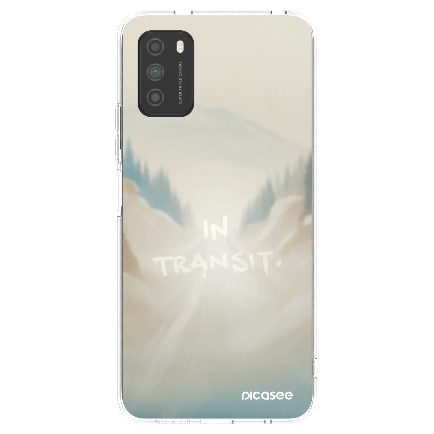 Silikónový prehľadný obal pre Xiaomi Poco M3 - IN TRANSIT