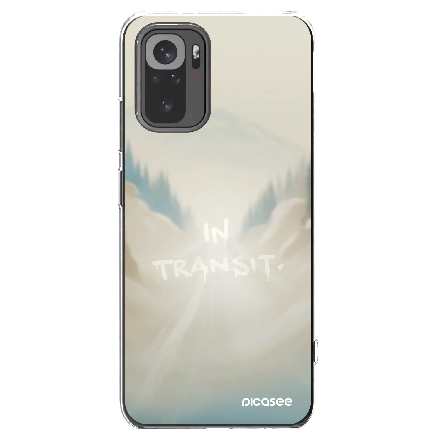 Picasee silikónový prehľadný obal pre Xiaomi Redmi Note 10 - IN TRANSIT