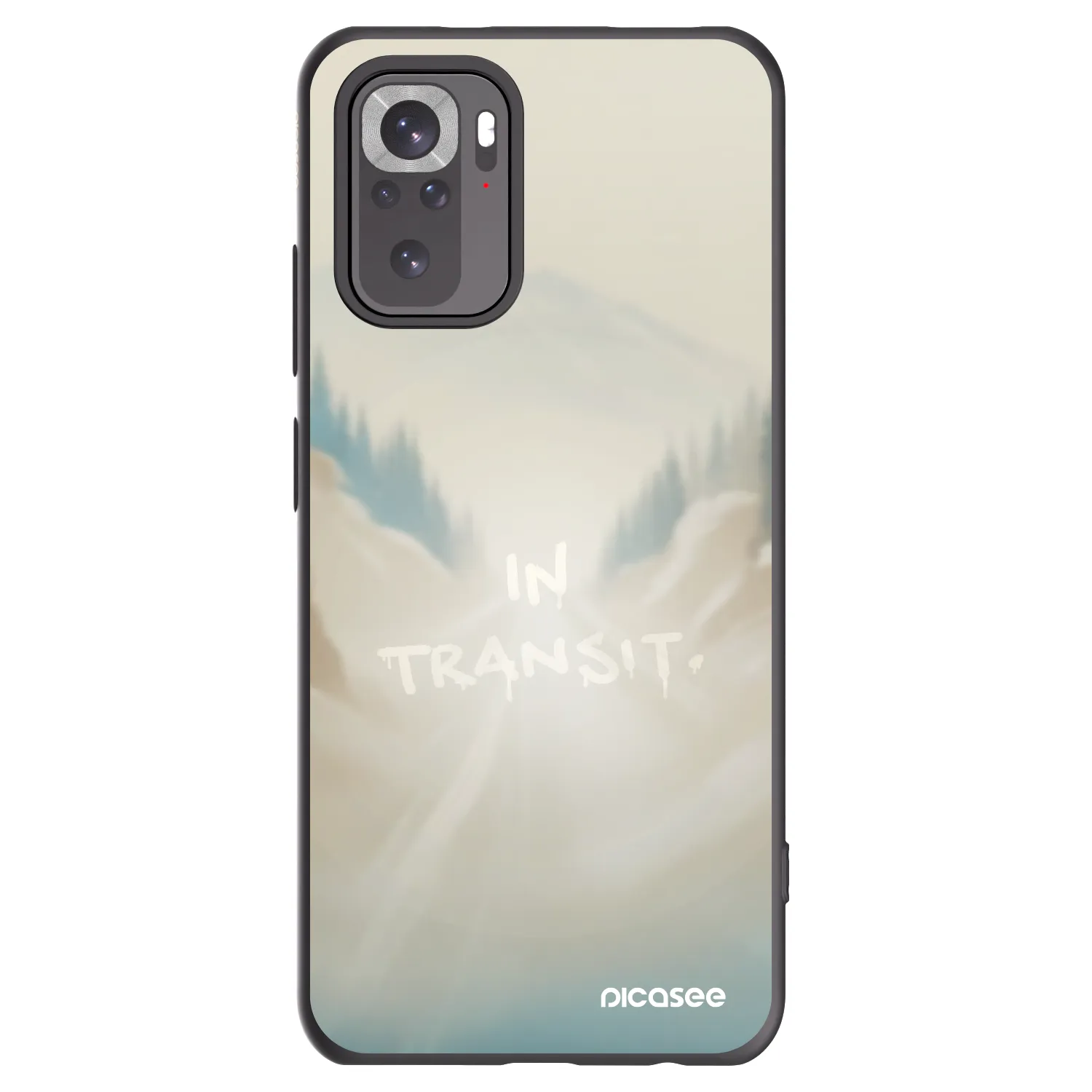 Picasee silikónový čierny obal pre Xiaomi Redmi Note 10 - IN TRANSIT