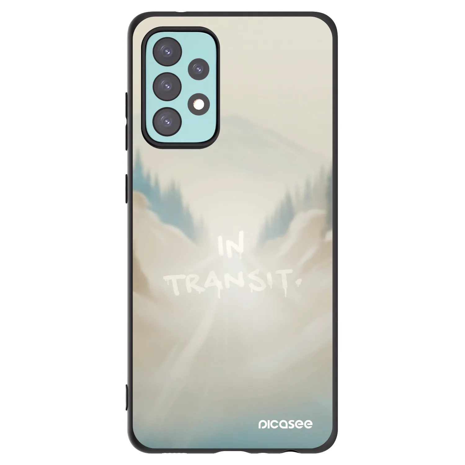 Picasee silikónový čierny obal pre Samsung Galaxy A72 A725F - IN TRANSIT