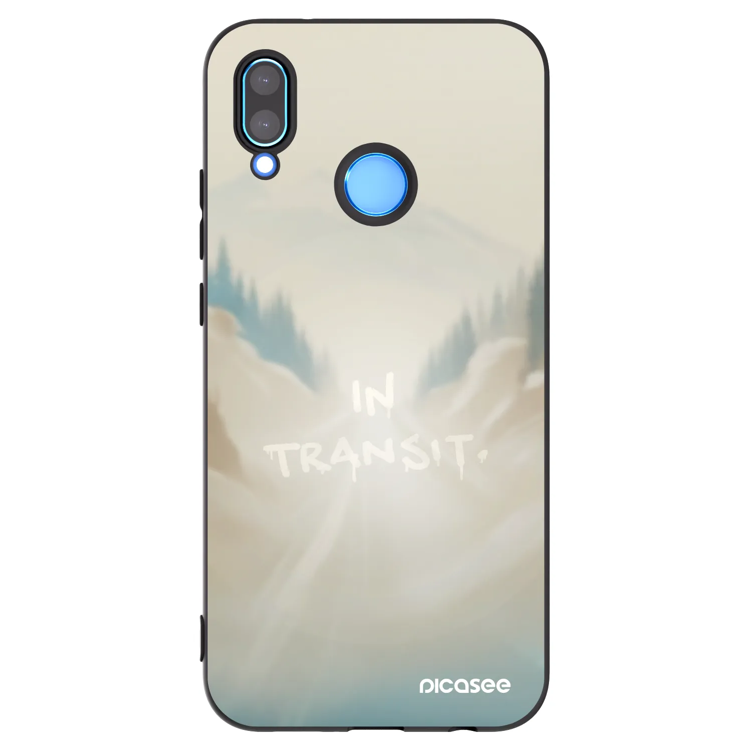 Picasee silikónový čierny obal pre Huawei P20 Lite - IN TRANSIT