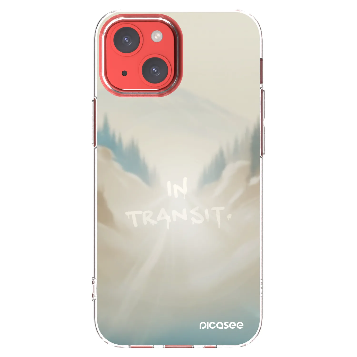 Picasee silikónový prehľadný obal pre Apple iPhone 13 mini - IN TRANSIT