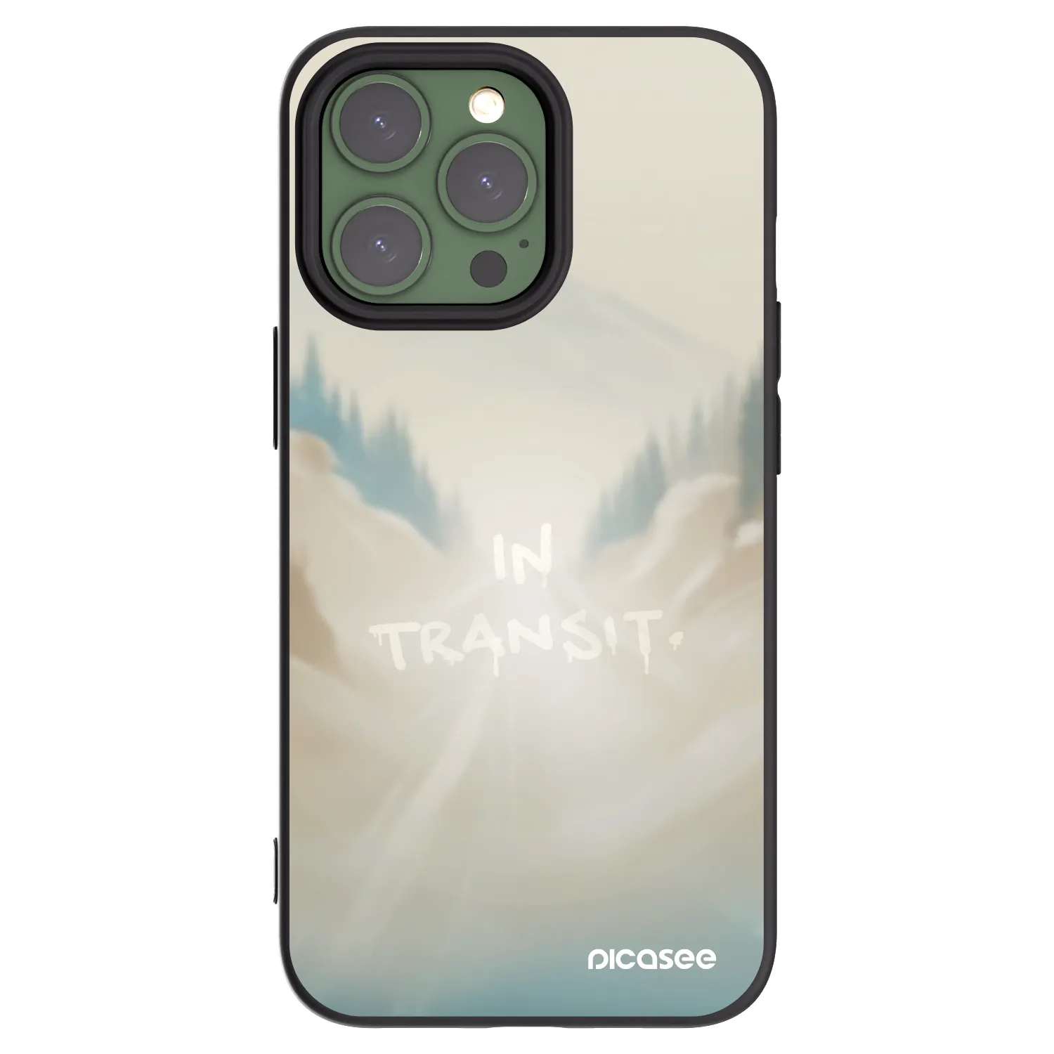 Picasee silikónový čierny obal pre Apple iPhone 13 Pro - IN TRANSIT