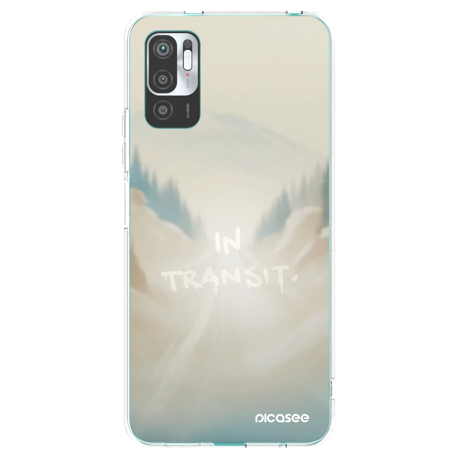 Picasee silikónový prehľadný obal pre Xiaomi Redmi Note 10 5G - IN TRANSIT