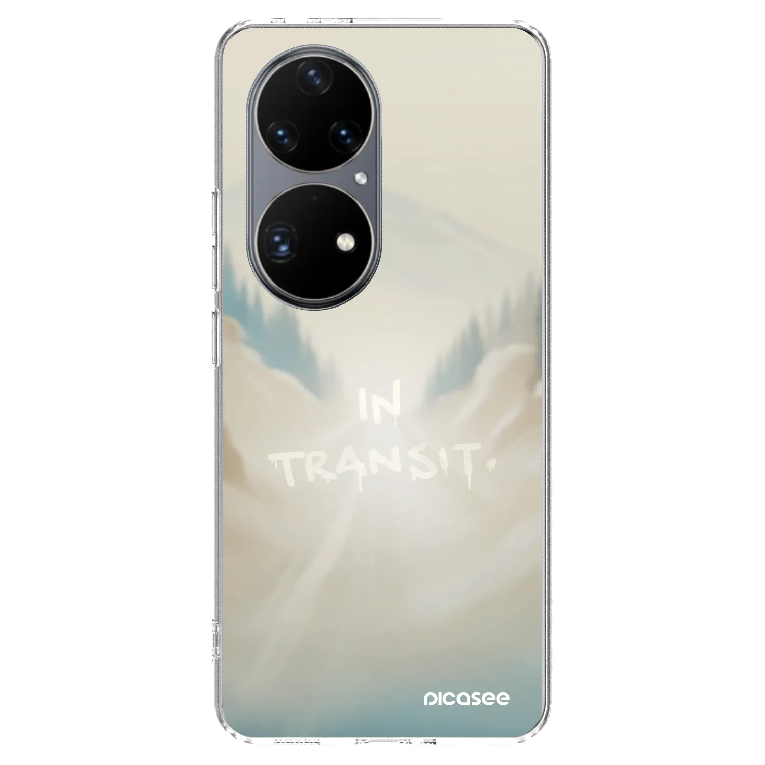 Picasee silikónový prehľadný obal pre Huawei P50 - IN TRANSIT