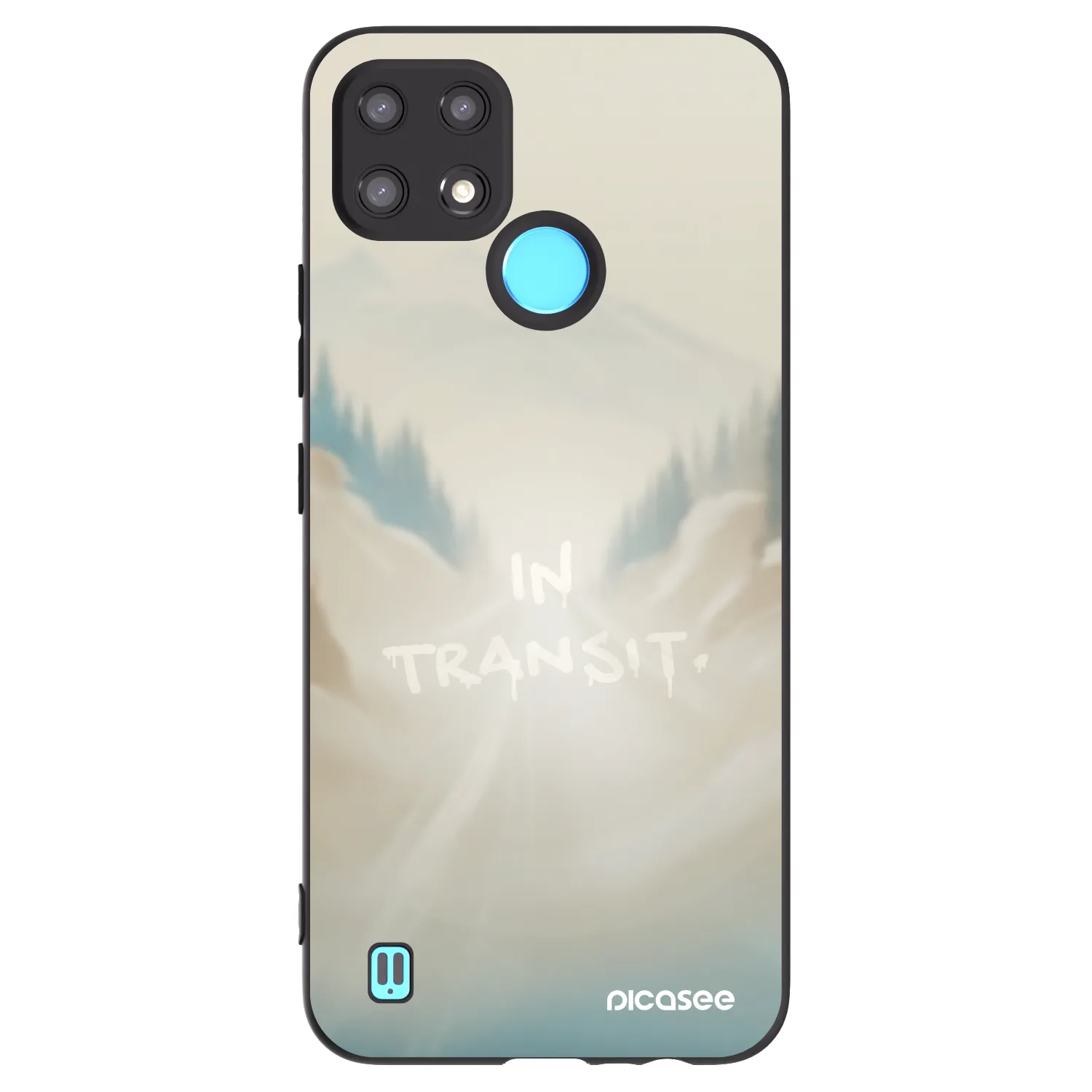 Picasee silikónový čierny obal pre Realme C21 - IN TRANSIT