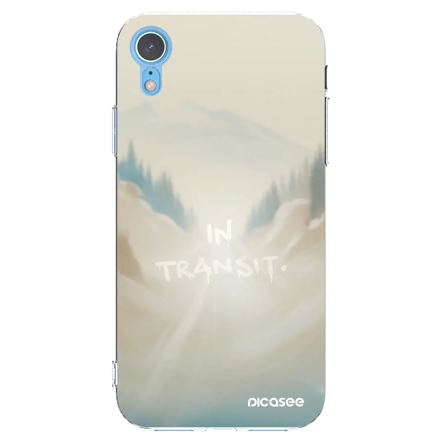 Picasee silikónový prehľadný obal pre Apple iPhone XR - IN TRANSIT