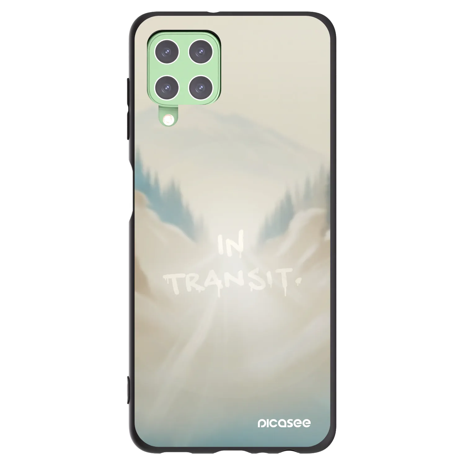Picasee silikónový čierny obal pre Samsung Galaxy A22 A225F 4G - IN TRANSIT