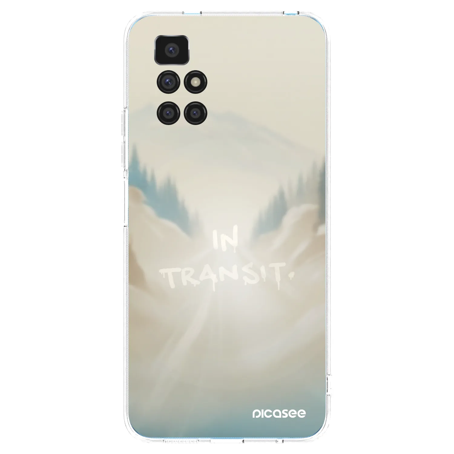 Silikónový prehľadný obal pre Xiaomi Redmi 10 - IN TRANSIT