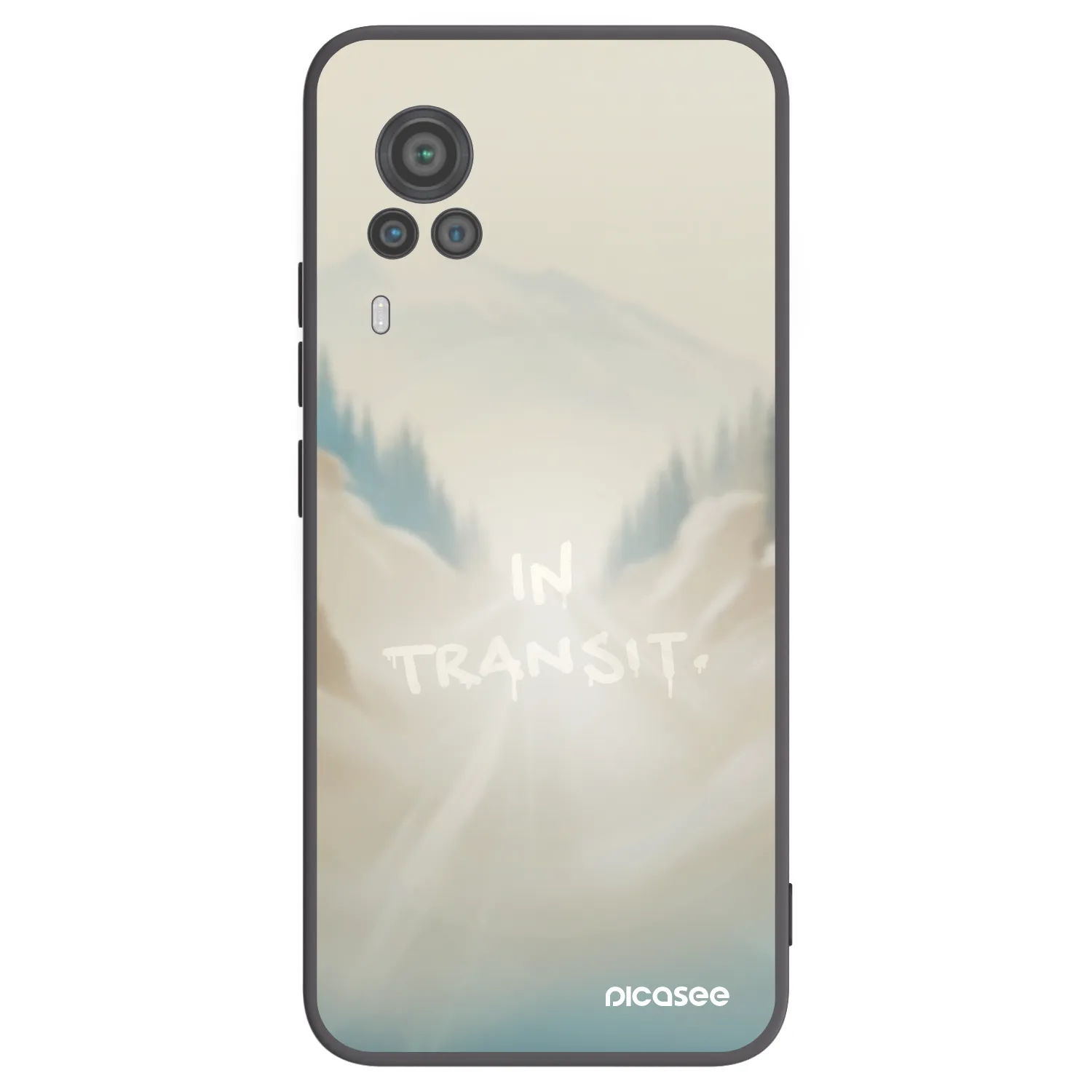 Picasee silikónový čierny obal pre Vivo X60 Pro 5G - IN TRANSIT