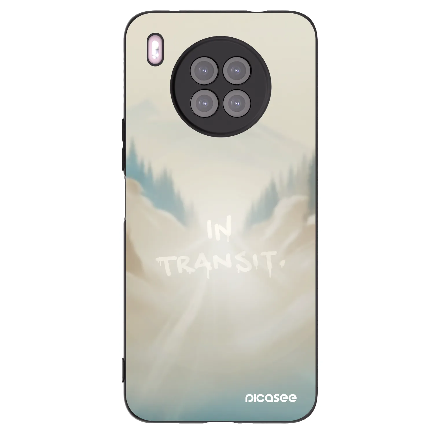 Picasee silikónový čierny obal pre Huawei Nova 8i - IN TRANSIT