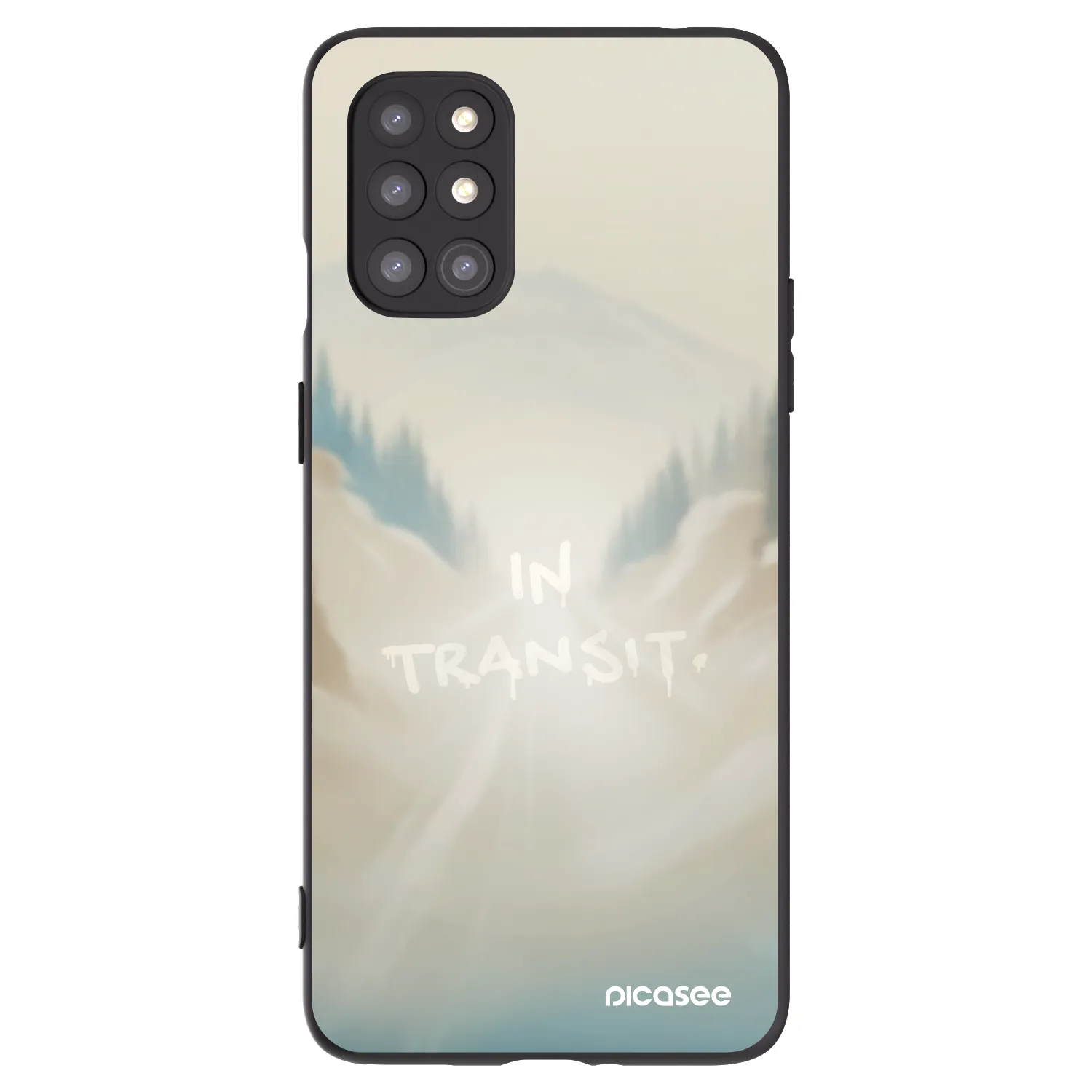 Picasee silikónový čierny obal pre OnePlus 8T - IN TRANSIT