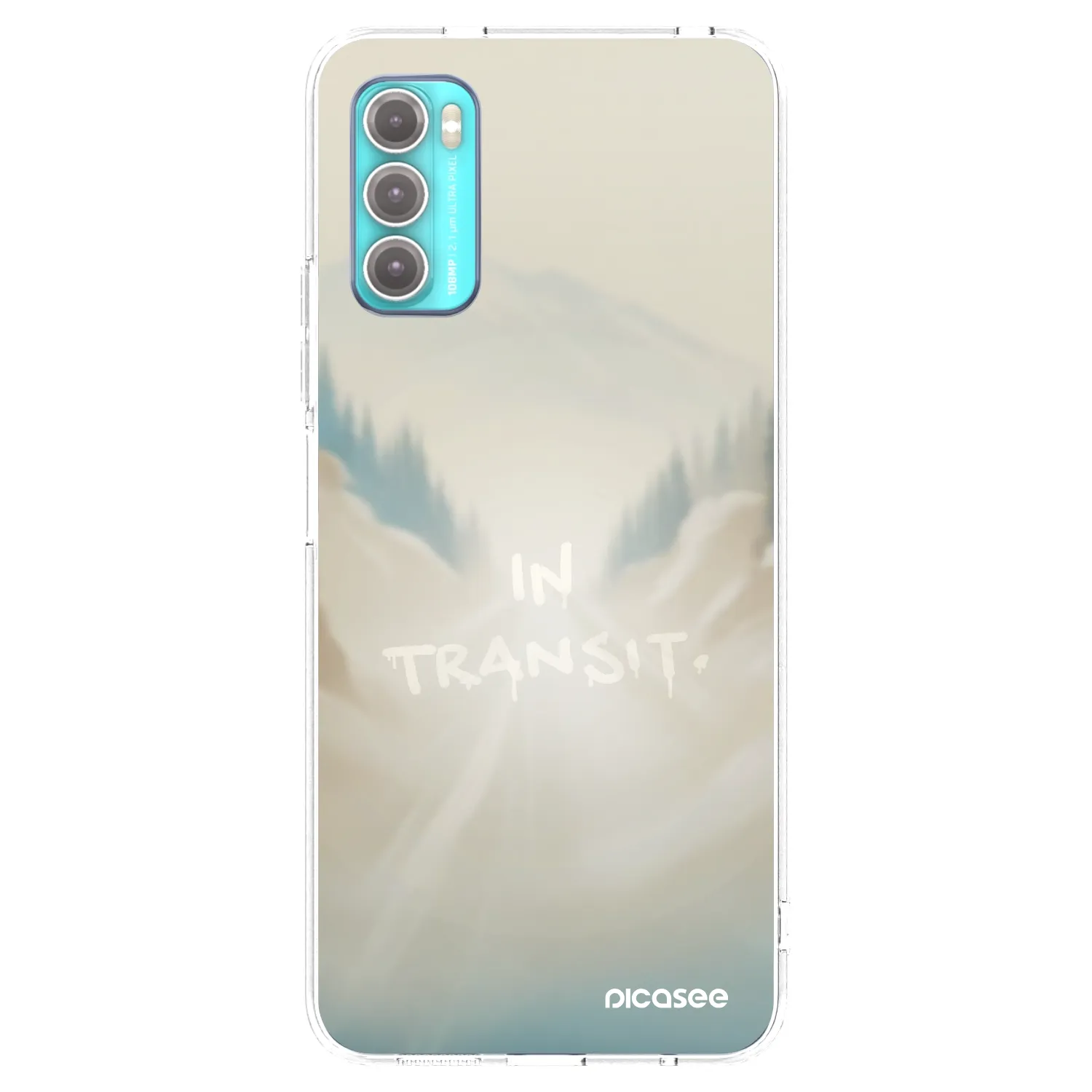 Picasee silikónový prehľadný obal pre Motorola Moto G60 - IN TRANSIT