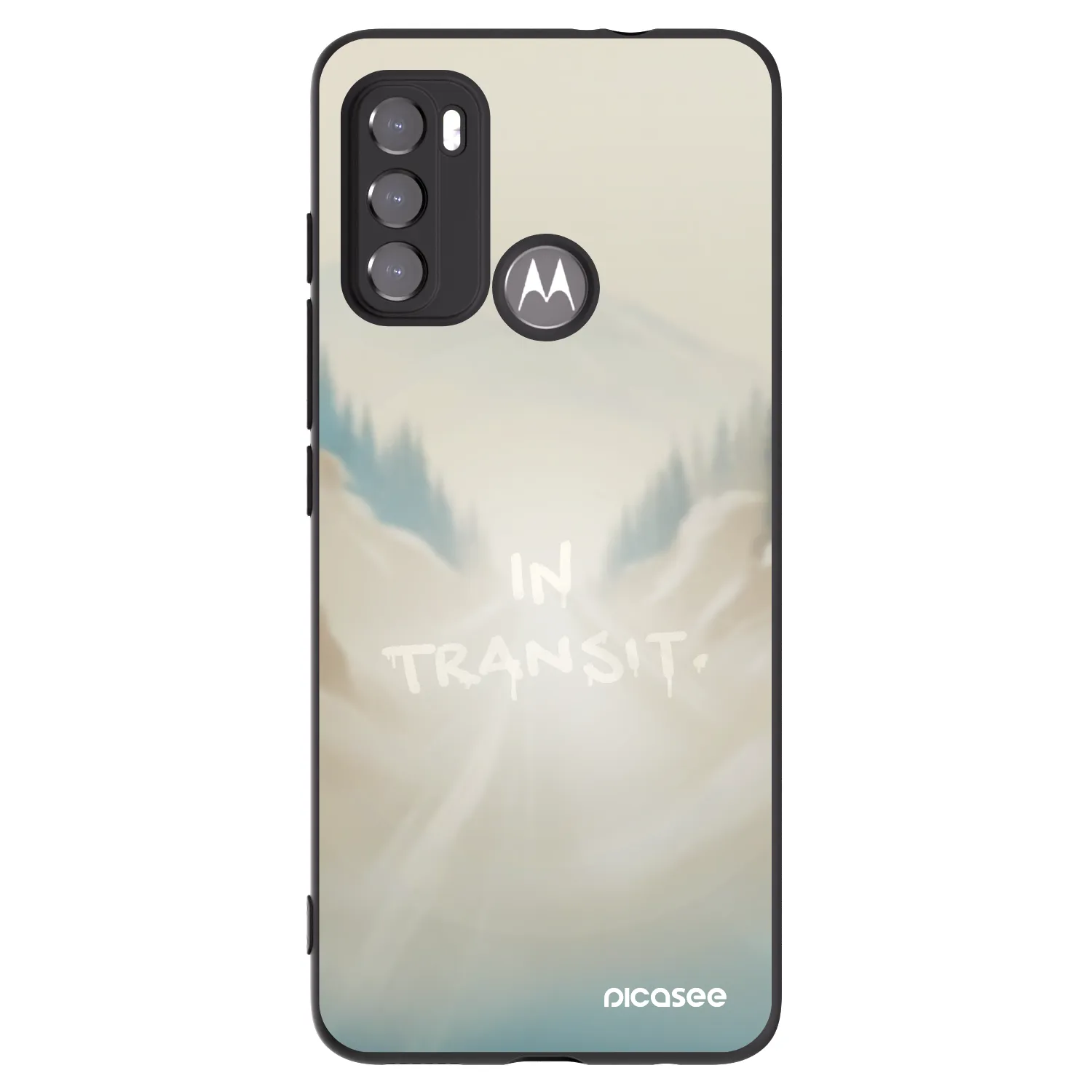 Picasee silikónový čierny obal pre Motorola Moto G60 - IN TRANSIT