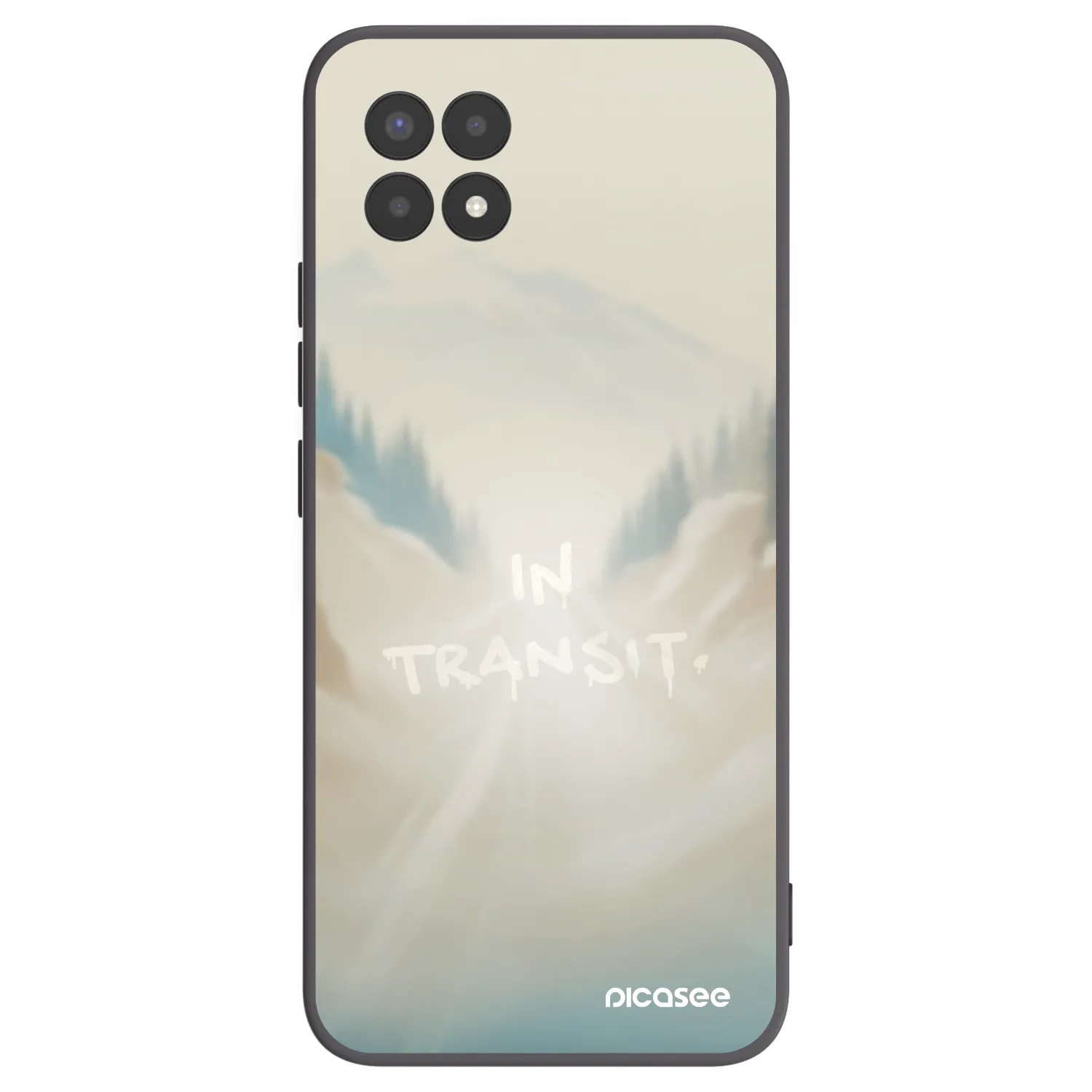 Picasee silikónový čierny obal pre Realme 8i - IN TRANSIT