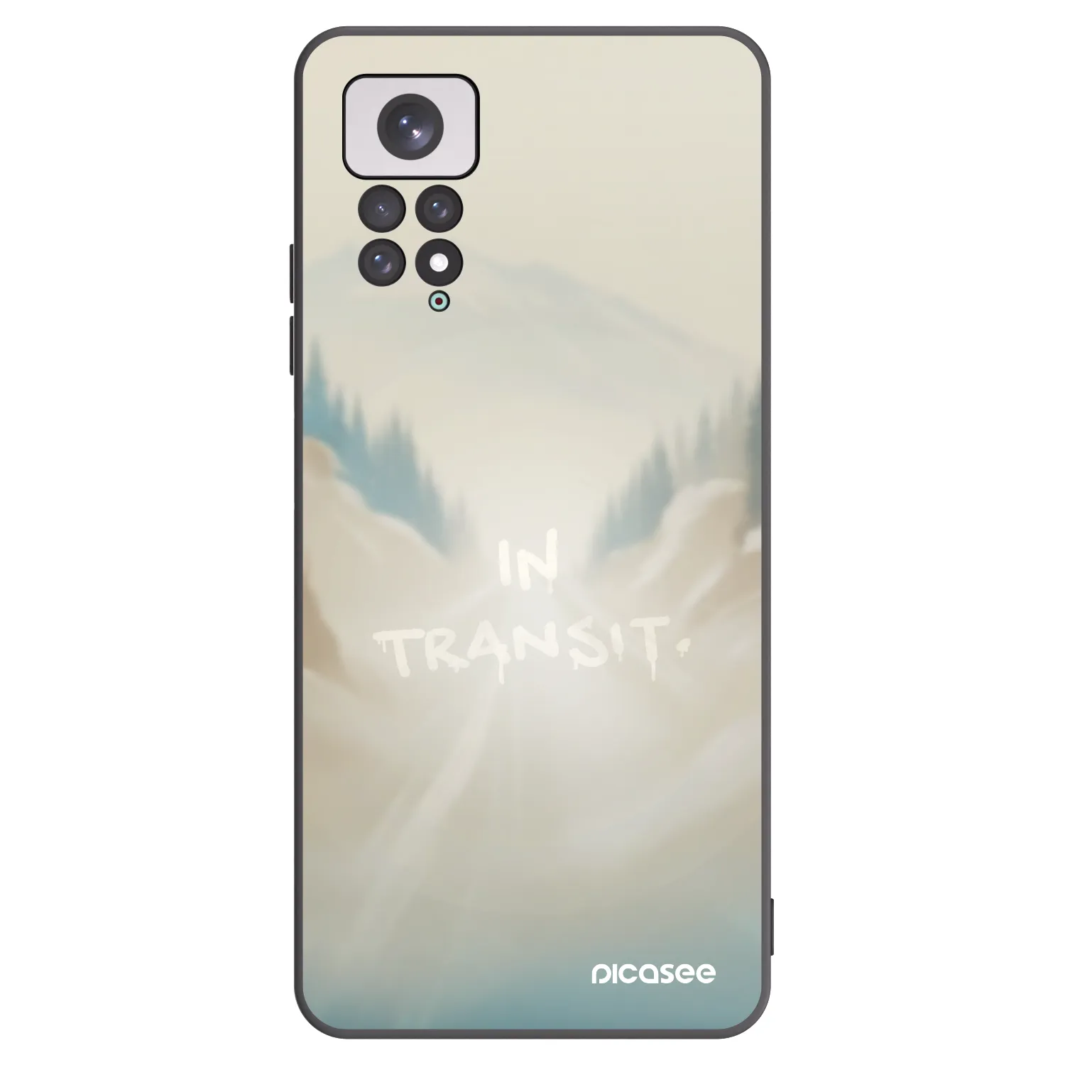 Picasee silikónový čierny obal pre Xiaomi Redmi Note 11 - IN TRANSIT