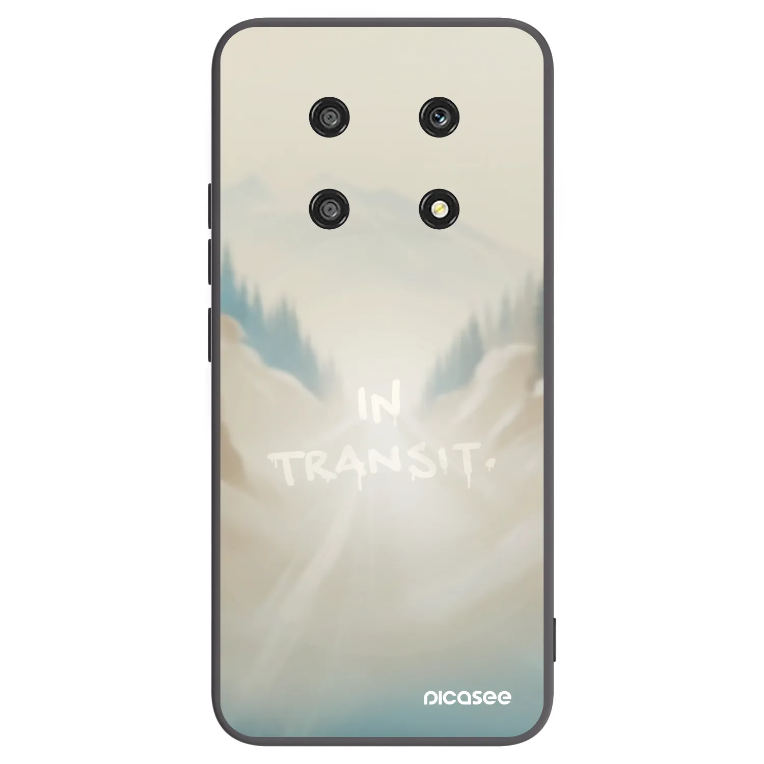 Picasee silikónový čierny obal pre Honor Magic4 Lite 5G - IN TRANSIT
