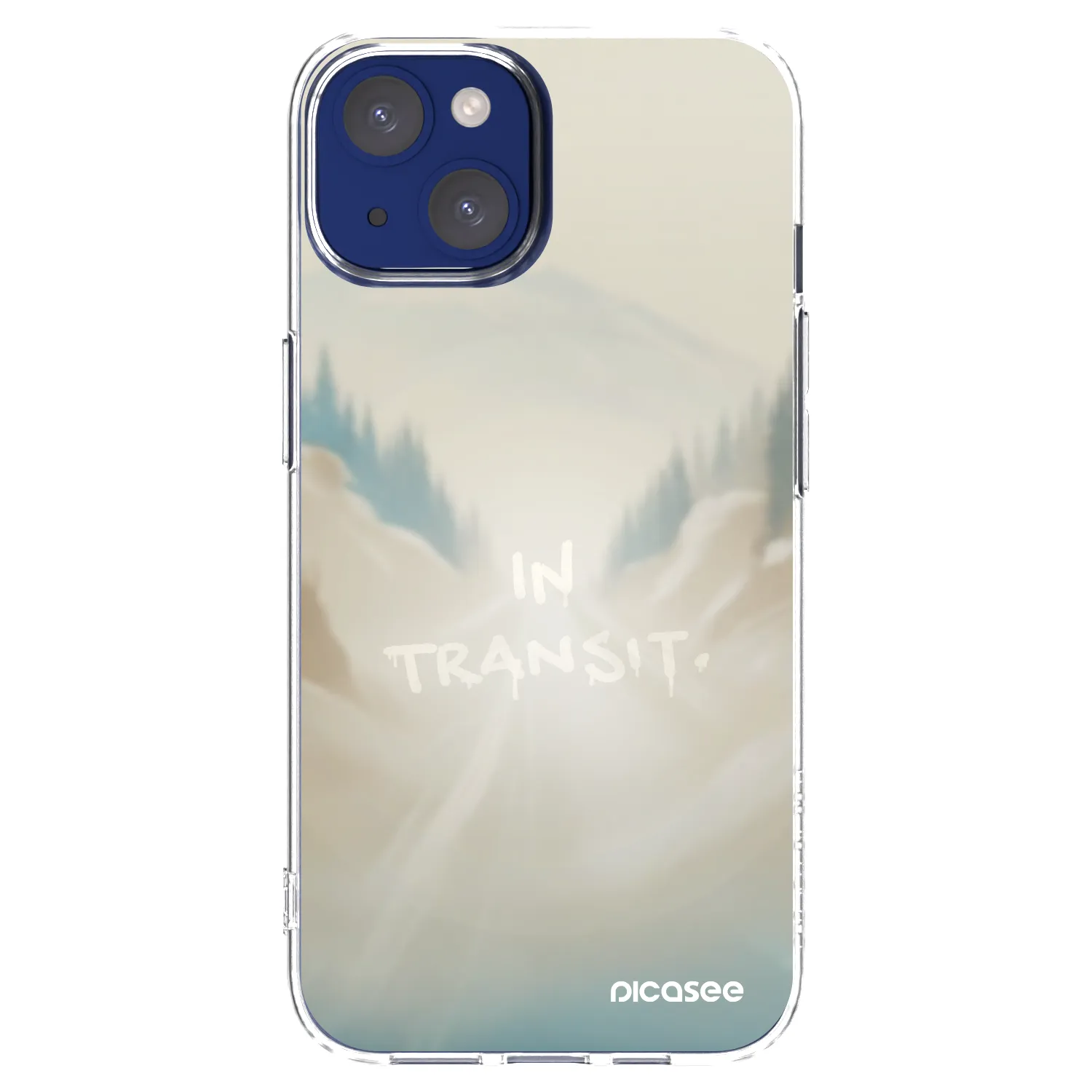 Silikónový prehľadný obal pre Apple iPhone 14 - IN TRANSIT