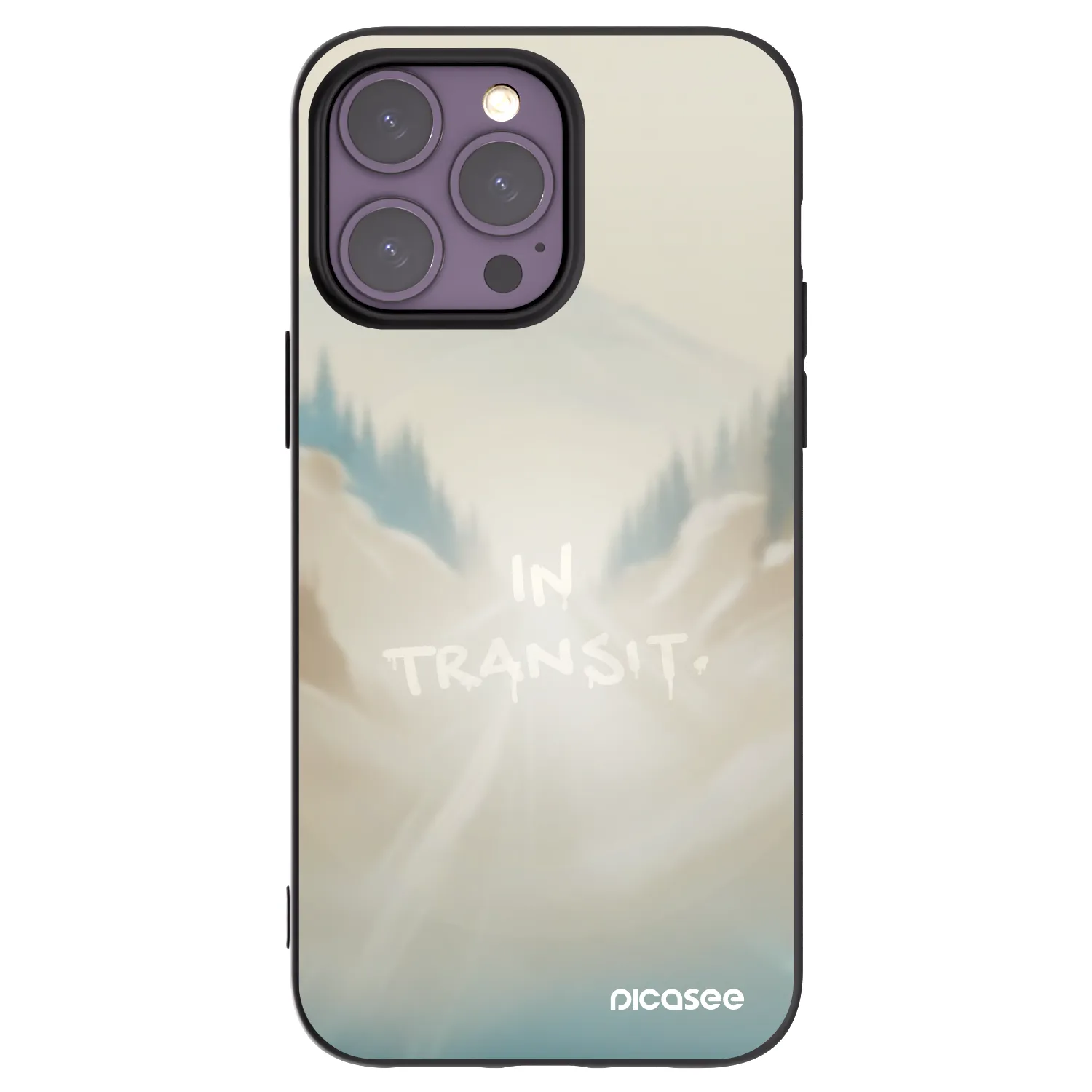 Picasee silikónový čierny obal pre Apple iPhone 14 Pro Max - IN TRANSIT