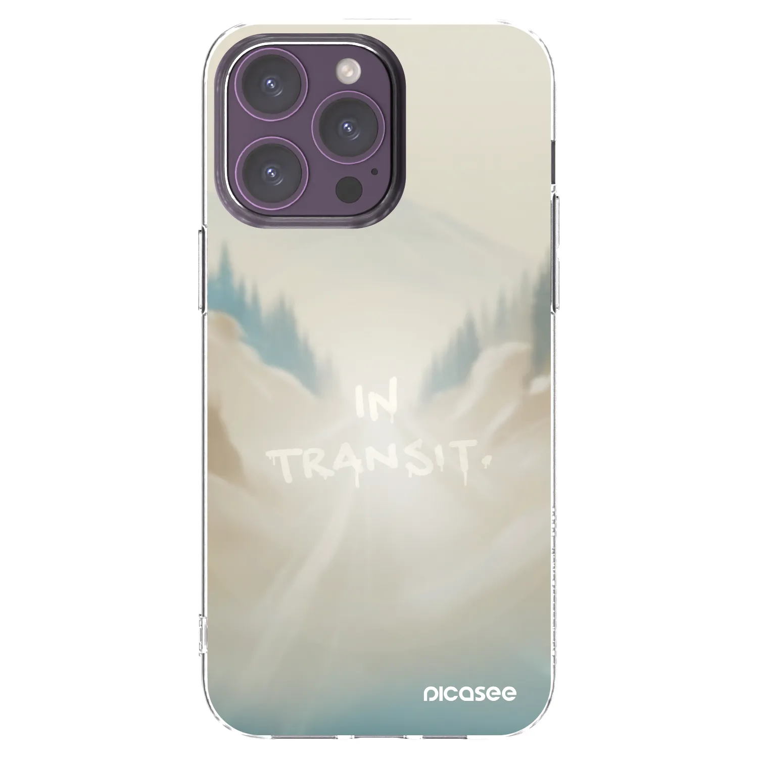 Picasee silikónový prehľadný obal pre Apple iPhone 14 Pro Max - IN TRANSIT