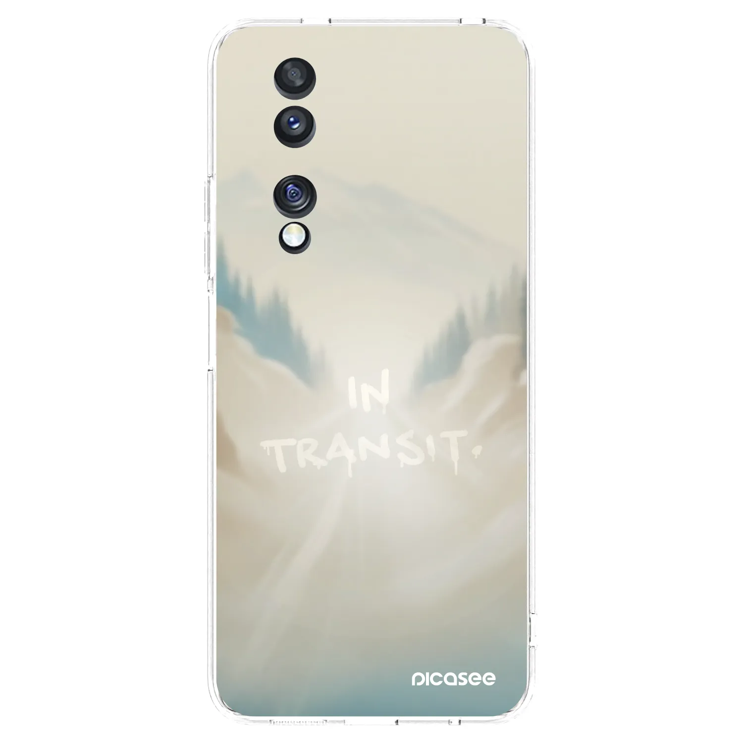 Picasee silikónový prehľadný obal pre Honor 70 - IN TRANSIT