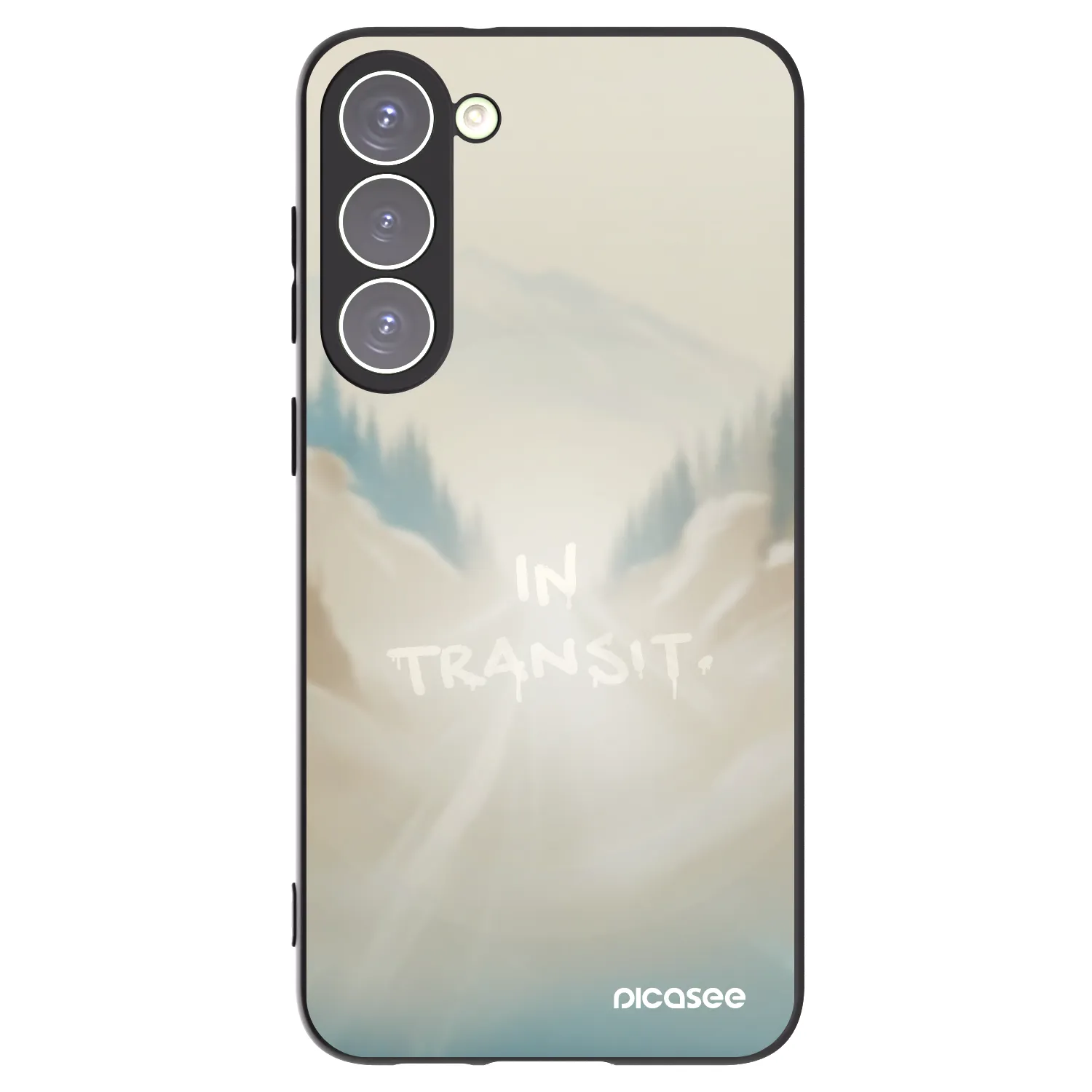 Picasee silikónový čierny obal pre Samsung Galaxy S23+ 5G - IN TRANSIT
