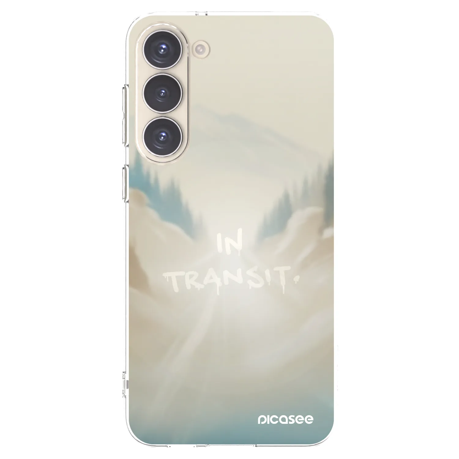 Picasee silikónový prehľadný obal pre Samsung Galaxy S23+ 5G - IN TRANSIT