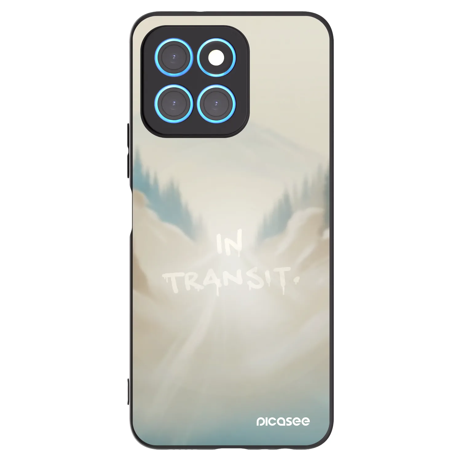 Picasee silikónový čierny obal pre Honor X8 5G - IN TRANSIT