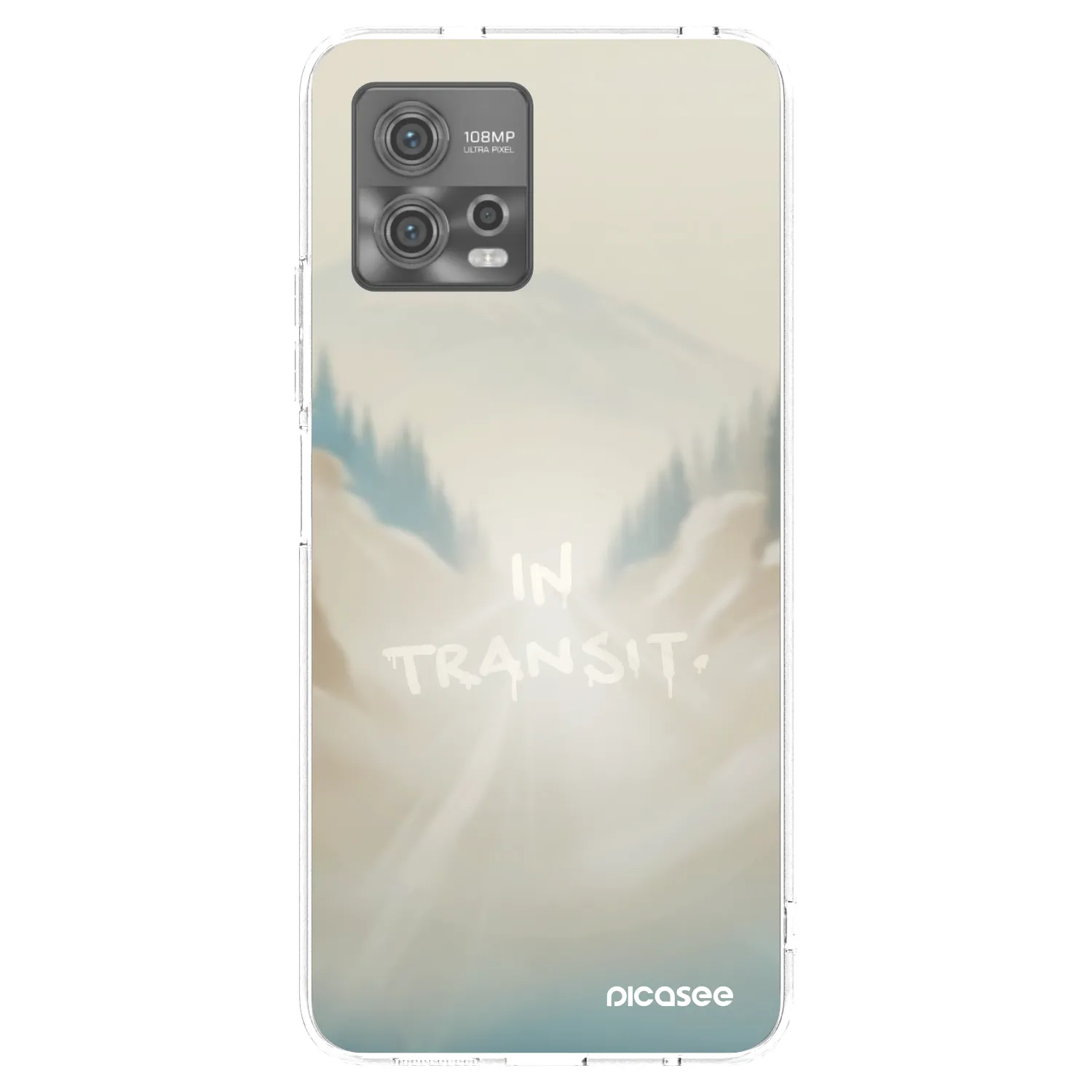 Picasee silikónový prehľadný obal pre Motorola Moto G72 - IN TRANSIT