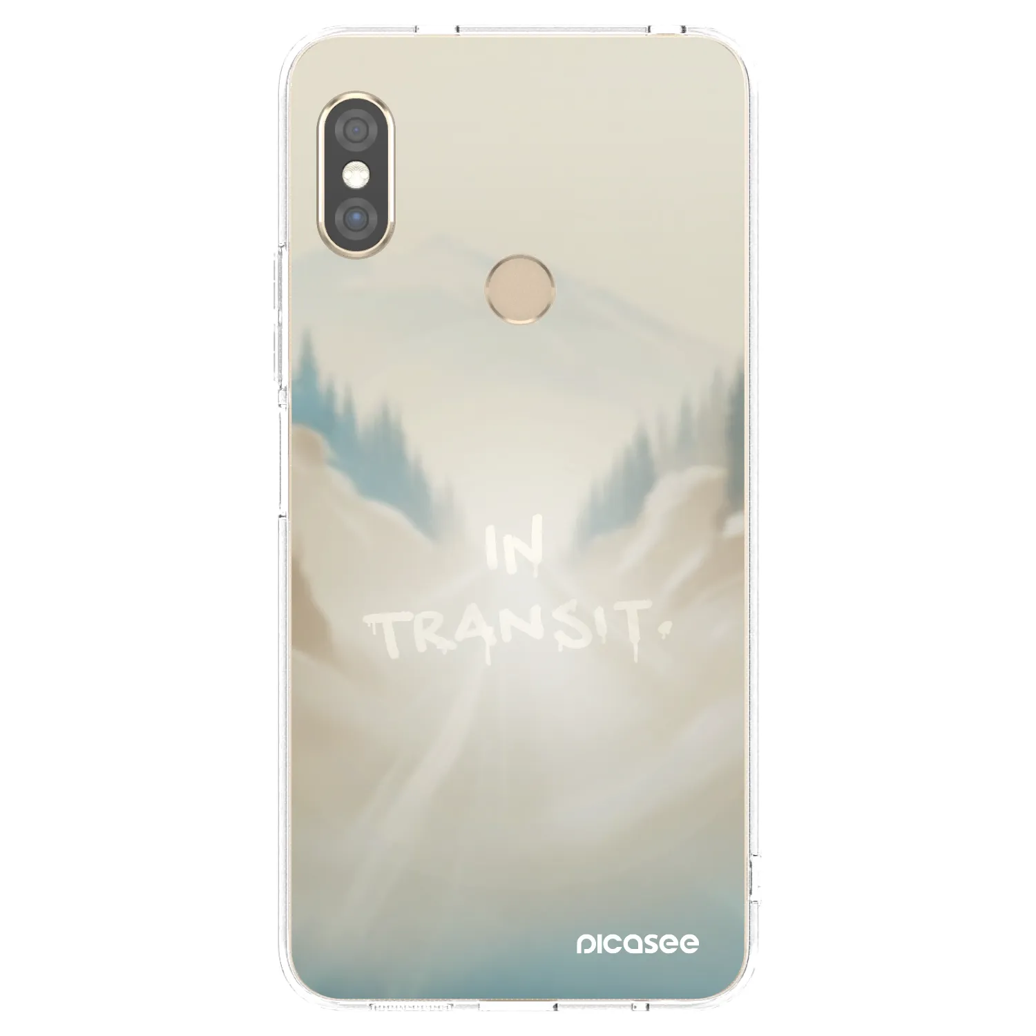 Picasee silikónový prehľadný obal pre Xiaomi Redmi Note 5 Global - IN TRANSIT