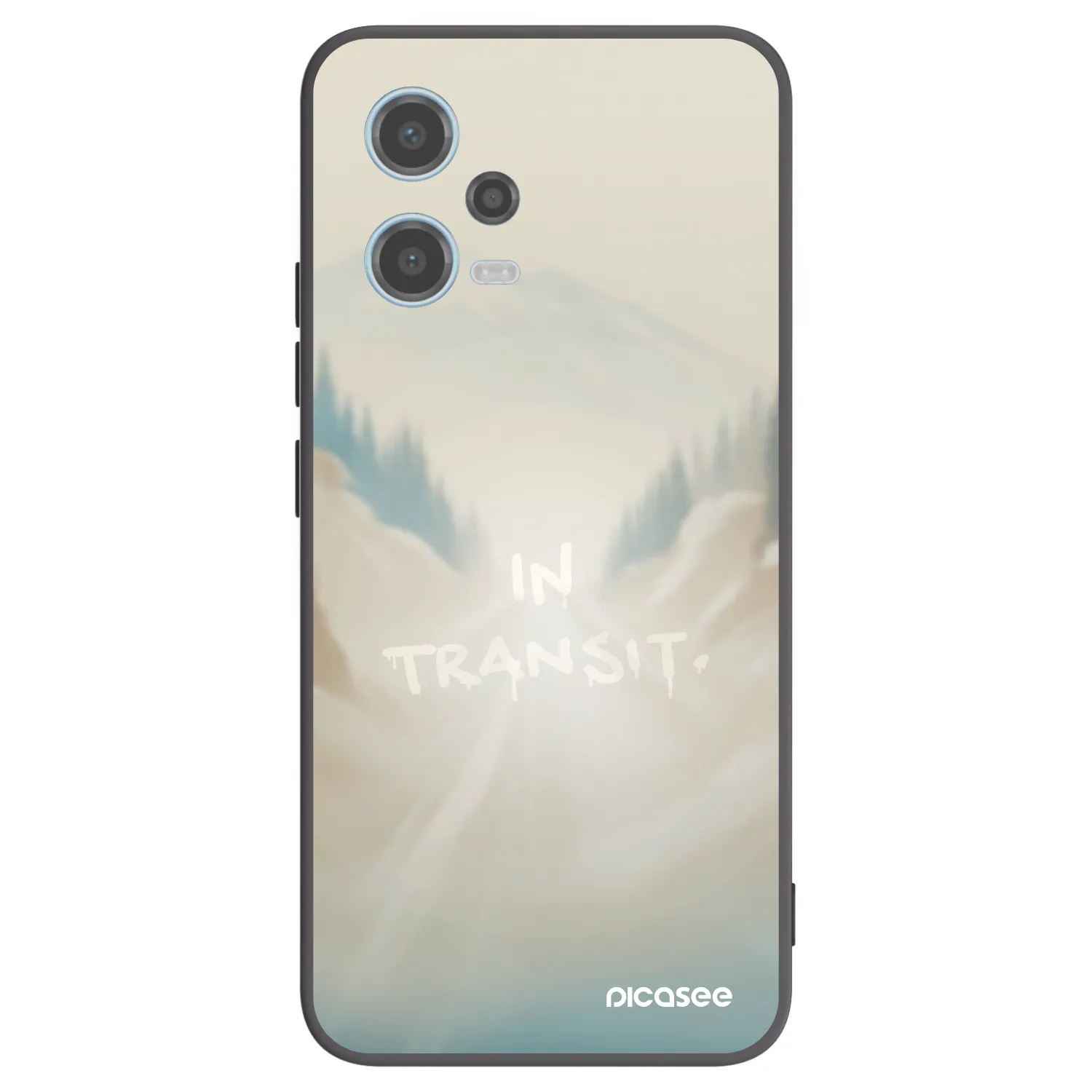 Picasee silikónový čierny obal pre Xiaomi Redmi Note 12 5G - IN TRANSIT