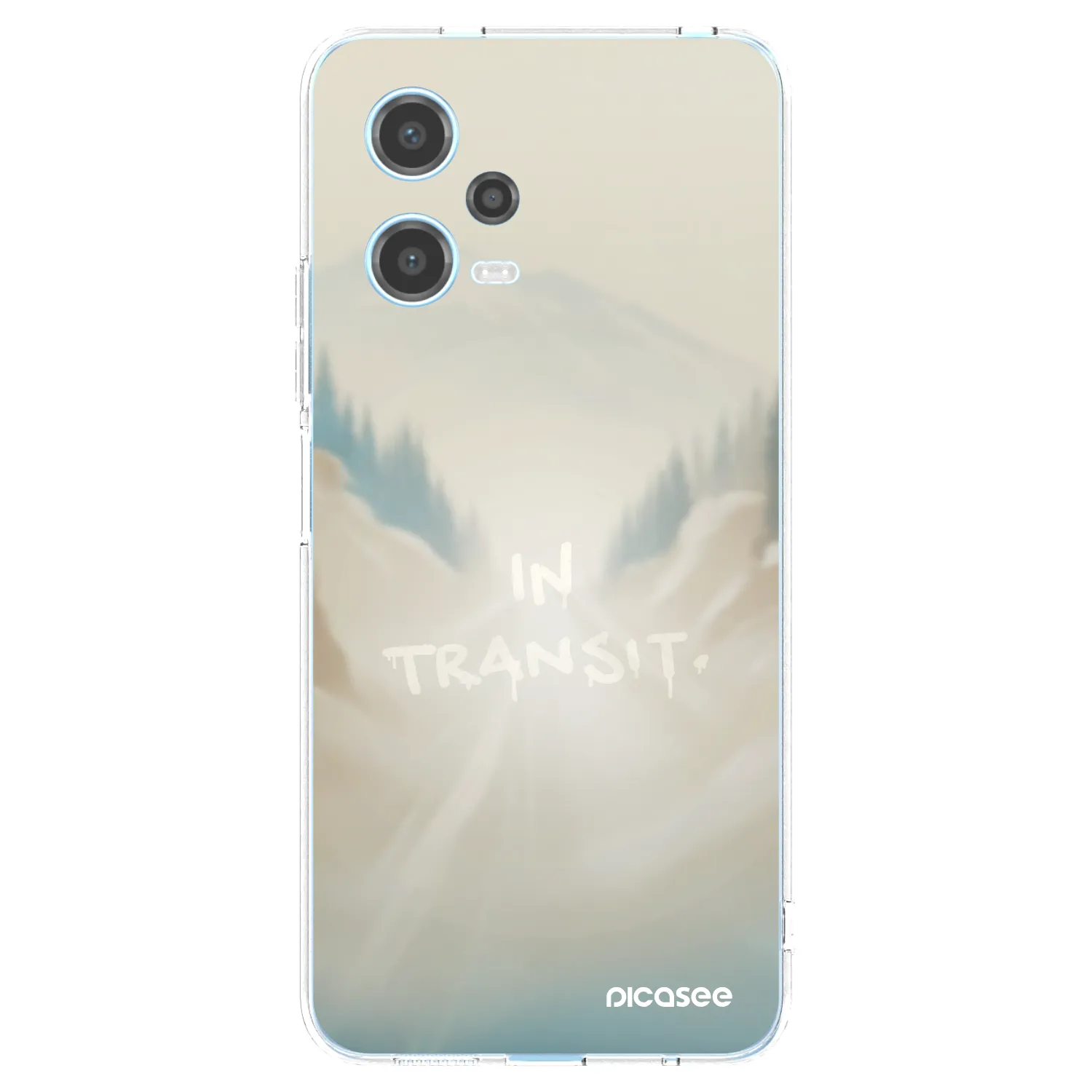 Picasee silikónový prehľadný obal pre Xiaomi Redmi Note 12 5G - IN TRANSIT