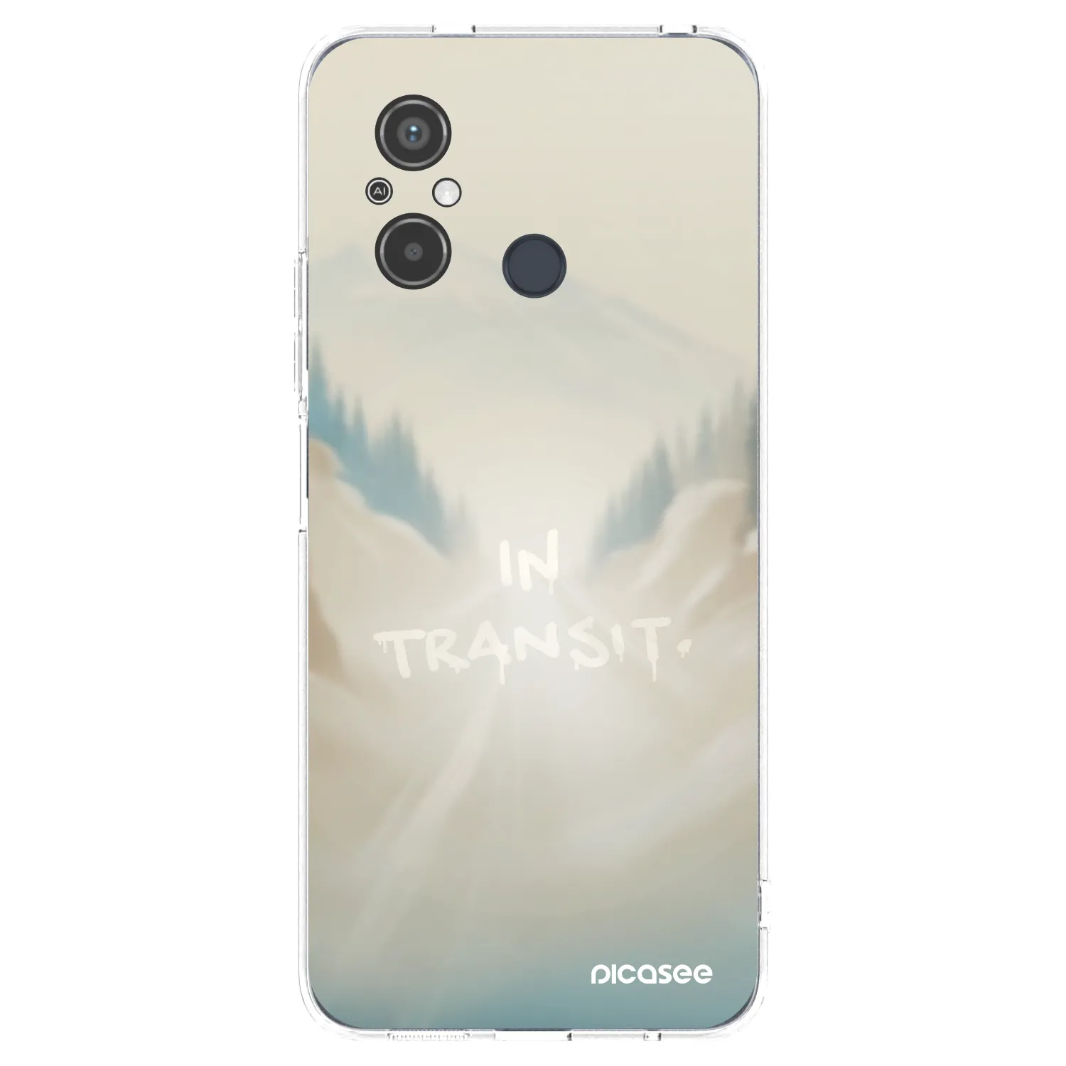 Silikónový prehľadný obal pre Xiaomi Redmi 12C - IN TRANSIT
